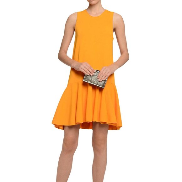 Issa London Dresses & Skirts - ISSA London Orange Drop Waist Knit Dress Size S